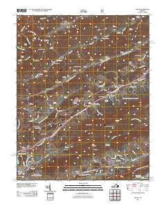 Tiptop Virginia Historical topographic map, 1:24000 scale, 7.5 X 7.5 Minute, Year 2011