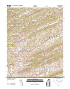 Tiptop Virginia Historical topographic map, 1:24000 scale, 7.5 X 7.5 Minute, Year 2013