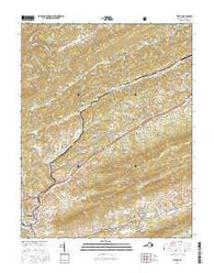 Tiptop Virginia Current topographic map, 1:24000 scale, 7.5 X 7.5 Minute, Year 2016