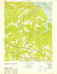 Toano Virginia Historical topographic map, 1:24000 scale, 7.5 X 7.5 Minute, Year 1953