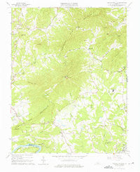 Tobacco Row Mtn Virginia Historical topographic map, 1:24000 scale, 7.5 X 7.5 Minute, Year 1963
