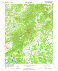 Tobacco Row Mtn Virginia Historical topographic map, 1:24000 scale, 7.5 X 7.5 Minute, Year 1963