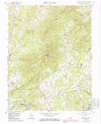 Tobacco Row Mtn Virginia Historical topographic map, 1:24000 scale, 7.5 X 7.5 Minute, Year 1963
