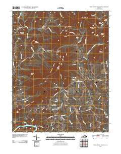 Tobacco Row Mountain Virginia Historical topographic map, 1:24000 scale, 7.5 X 7.5 Minute, Year 2010