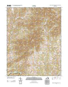 Tobacco Row Mountain Virginia Historical topographic map, 1:24000 scale, 7.5 X 7.5 Minute, Year 2013