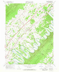 Toms Brook Virginia Historical topographic map, 1:24000 scale, 7.5 X 7.5 Minute, Year 1966
