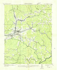 Toms Creek Virginia Historical topographic map, 1:24000 scale, 7.5 X 7.5 Minute, Year 1935