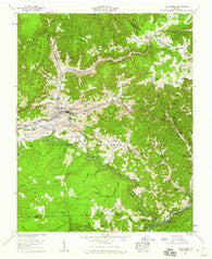 Toms Creek Virginia Historical topographic map, 1:24000 scale, 7.5 X 7.5 Minute, Year 1957