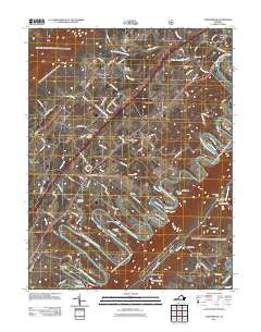Toms Brook Virginia Historical topographic map, 1:24000 scale, 7.5 X 7.5 Minute, Year 2011