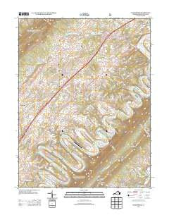 Toms Brook Virginia Historical topographic map, 1:24000 scale, 7.5 X 7.5 Minute, Year 2013