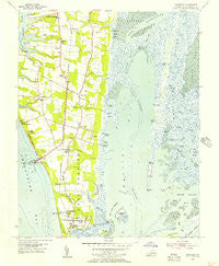 Townsend Virginia Historical topographic map, 1:24000 scale, 7.5 X 7.5 Minute, Year 1955