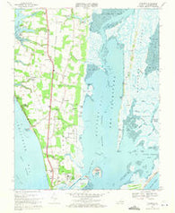 Townsend Virginia Historical topographic map, 1:24000 scale, 7.5 X 7.5 Minute, Year 1968
