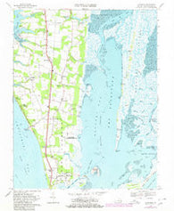 Townsend Virginia Historical topographic map, 1:24000 scale, 7.5 X 7.5 Minute, Year 1968