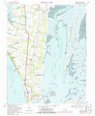 Townsend Virginia Historical topographic map, 1:24000 scale, 7.5 X 7.5 Minute, Year 1968