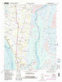Townsend Virginia Historical topographic map, 1:24000 scale, 7.5 X 7.5 Minute, Year 1968