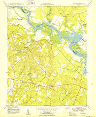 Tunstall Virginia Historical topographic map, 1:24000 scale, 7.5 X 7.5 Minute, Year 1949