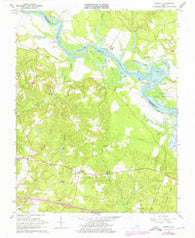 Tunstall Virginia Historical topographic map, 1:24000 scale, 7.5 X 7.5 Minute, Year 1966