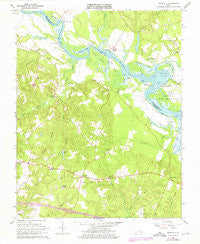 Tunstall Virginia Historical topographic map, 1:24000 scale, 7.5 X 7.5 Minute, Year 1966