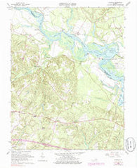 Tunstall Virginia Historical topographic map, 1:24000 scale, 7.5 X 7.5 Minute, Year 1966