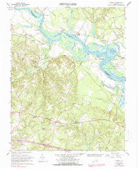 Tunstall Virginia Historical topographic map, 1:24000 scale, 7.5 X 7.5 Minute, Year 1966