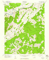 Unionville Virginia Historical topographic map, 1:24000 scale, 7.5 X 7.5 Minute, Year 1943