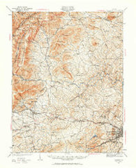 University Virginia Historical topographic map, 1:62500 scale, 15 X 15 Minute, Year 1935