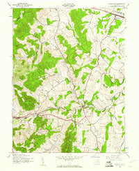 Upperville Virginia Historical topographic map, 1:24000 scale, 7.5 X 7.5 Minute, Year 1943