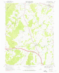 Upperville Virginia Historical topographic map, 1:24000 scale, 7.5 X 7.5 Minute, Year 1970