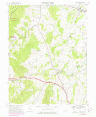 Upperville Virginia Historical topographic map, 1:24000 scale, 7.5 X 7.5 Minute, Year 1970