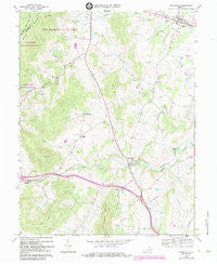 Upperville Virginia Historical topographic map, 1:24000 scale, 7.5 X 7.5 Minute, Year 1970