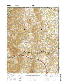 Upperville Virginia Current topographic map, 1:24000 scale, 7.5 X 7.5 Minute, Year 2016
