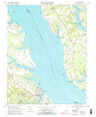 Urbanna Virginia Historical topographic map, 1:24000 scale, 7.5 X 7.5 Minute, Year 1968