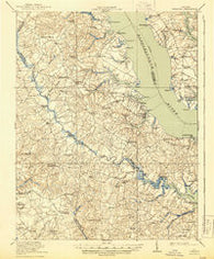 Urbanna Virginia Historical topographic map, 1:62500 scale, 15 X 15 Minute, Year 1917