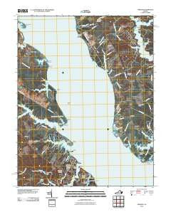 Urbanna Virginia Historical topographic map, 1:24000 scale, 7.5 X 7.5 Minute, Year 2010