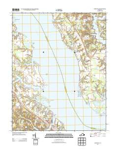 Urbanna Virginia Historical topographic map, 1:24000 scale, 7.5 X 7.5 Minute, Year 2013