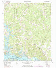 Valentines Virginia Historical topographic map, 1:24000 scale, 7.5 X 7.5 Minute, Year 1963