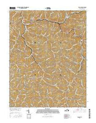 Vansant Virginia Current topographic map, 1:24000 scale, 7.5 X 7.5 Minute, Year 2016