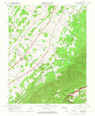Vesuvius Virginia Historical topographic map, 1:24000 scale, 7.5 X 7.5 Minute, Year 1965