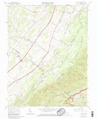 Vesuvius Virginia Historical topographic map, 1:24000 scale, 7.5 X 7.5 Minute, Year 1965