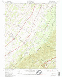 Vesuvius Virginia Historical topographic map, 1:24000 scale, 7.5 X 7.5 Minute, Year 1965