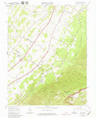 Vesuvius Virginia Historical topographic map, 1:24000 scale, 7.5 X 7.5 Minute, Year 1965