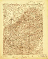 Vesuvius Virginia Historical topographic map, 1:48000 scale, 15 X 15 Minute, Year 1936