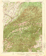 Vesuvius Virginia Historical topographic map, 1:62500 scale, 15 X 15 Minute, Year 1941