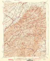 Vesuvius Virginia Historical topographic map, 1:62500 scale, 15 X 15 Minute, Year 1941