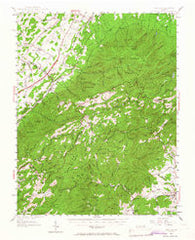 Vesuvius Virginia Historical topographic map, 1:62500 scale, 15 X 15 Minute, Year 1950