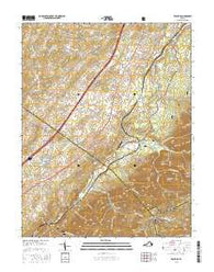 Vesuvius Virginia Current topographic map, 1:24000 scale, 7.5 X 7.5 Minute, Year 2016
