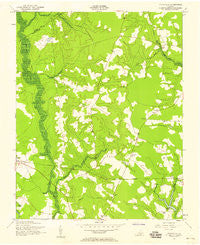Vicksville Virginia Historical topographic map, 1:24000 scale, 7.5 X 7.5 Minute, Year 1957