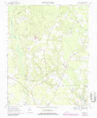 Vicksville Virginia Historical topographic map, 1:24000 scale, 7.5 X 7.5 Minute, Year 1969