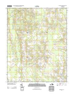 Vicksville Virginia Historical topographic map, 1:24000 scale, 7.5 X 7.5 Minute, Year 2013