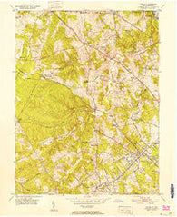 Vienna Virginia Historical topographic map, 1:24000 scale, 7.5 X 7.5 Minute, Year 1951